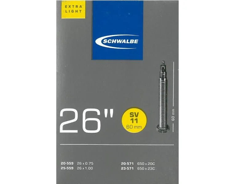 Schwalbe Extra Light slange 650C / 23-571 60 mm Racerventil